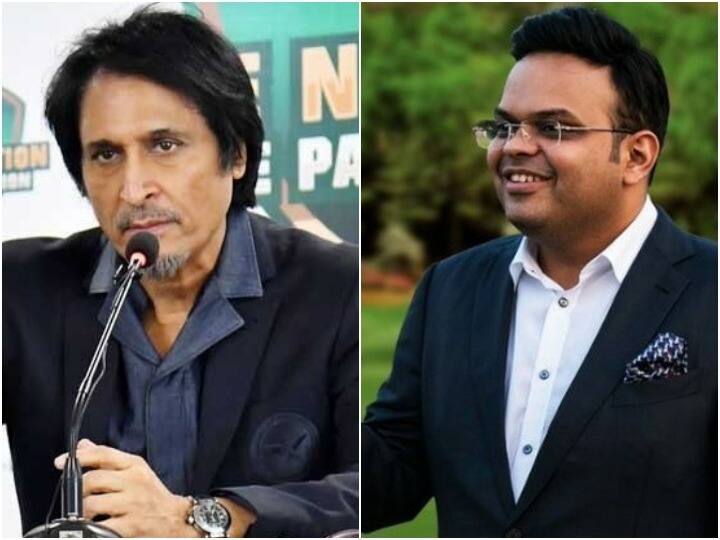 जय शाह के बयान से आग बबूला हुआ PCB, कहा- भारत में होने वाले 2023 वनडे विश्व कप पर पड़ सकता है असर PCB Raects On ACC President Jay Shah's Statement of Not Hosting Asia Cup 2023 In Pakistan जय शाह के बयान से आग बबूला हुआ PCB, कहा- भारत में होने वाले 2023 वनडे विश्व कप पर पड़ सकता है असर