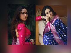 Amruta Khanvilkar: 'चंद्रा' सारखं खुललं अमृताचं सौंदर्य; फोटोंवरुन नजर हटणार नाही