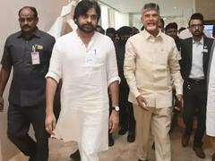 IN PICS | TDP President Chandrababu Naidu, Jana Sena Party Chief Pawan Kalyan Meet In Vijayawada