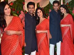 Bollywood Diwali Party: लाल जोड़े में पति विक्की कौशल का हाथ थामे पार्टी में पहुंचीं कैटरीना कैफ, देखें तस्वीरें