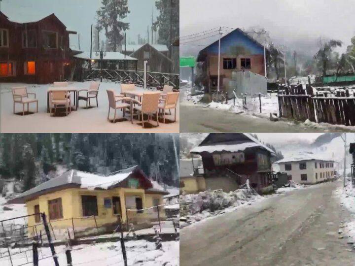 Season First Snowfall In Jammu Kashmir Machil And Gulmarg Photos Of