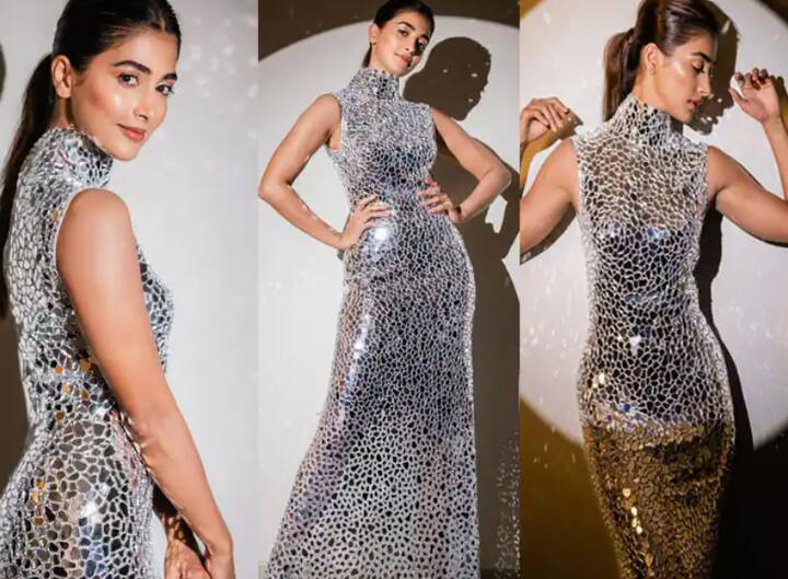 Pooja Hegde Pics: ਪੂਜਾ ਹੇਗੜੇ ਚਮਕੀਲੇ ਸਿਲਵਰ ਗਾਊਨ ਵਿੱਚ ਮਚਾਇਆ ਤਹਿਲਕਾ