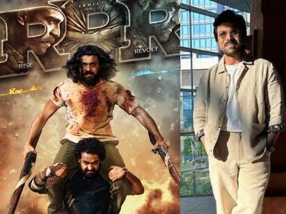 Ram Charan shares picture ahead of his RRR movie release in Japan RRR release in Japan: ஜப்பானில் ரிலீசாகும் ஆர்ஆர்ஆர்... ப்ரமோஷன் ஃபோட்டோ பகிர்ந்த ராம்சரண்!