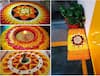 Flower Rangoli:  फुलांच्या पाकळ्यांचा वापर करुन झटपट काढा रांगोळी; पाहा आकर्षक डिझाइन्स
