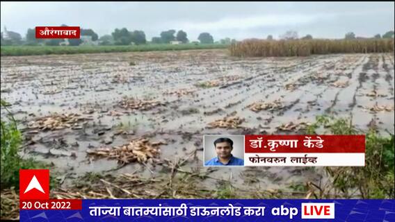 Aurangabad : शेताचं तळं, डोळ्यात अश्रू; वजनापूरच्या शेतकऱ्यांची परिस्थिती अत्यंत बिकट