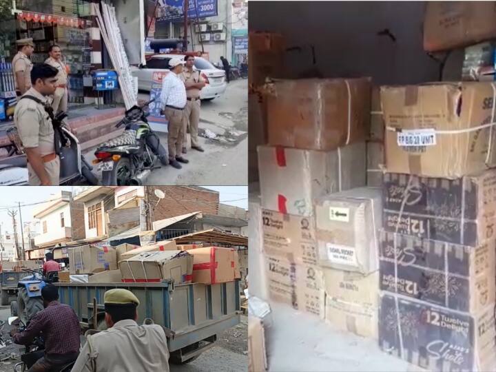 UP Crime Police seized Firecrackers worth crore rupees in Bareilly ann UP: बरेली में अवैध रूप से व्यापारियों रखे थे करोड़ों रुपये के पटाखे, पुलिस ने किया जब्त