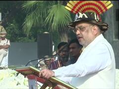 अमित शाह की शहीद पुलिसकर्मियों को श्रद्धांजलि, कहा- देश की इंटरनल सिक्योरिटी में आया बड़ा बदलाव