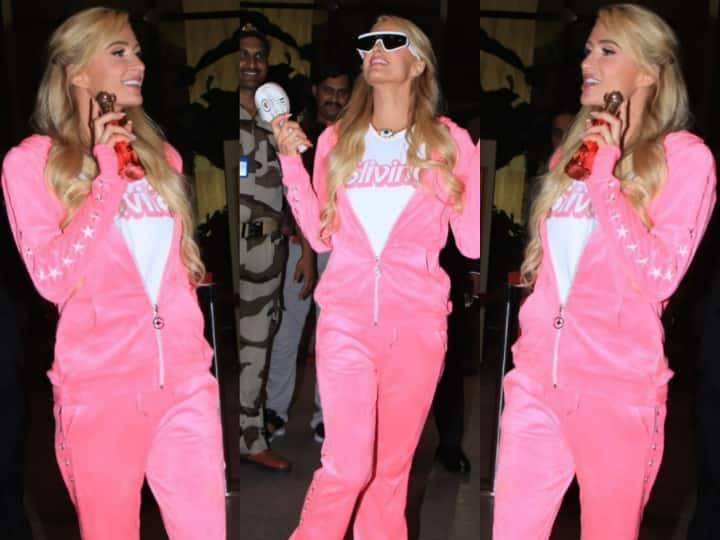 Paris Hilton Pics: अमेरिकन सिंगर पेरिस हिल्टन का एयरपोर्ट लुक एक बार फिर सुर्खियों में बना हुआ है. उन्होंने हाल ही में पैप को अपने न्यू लॉन्च परफ्यूम और पोर्टेबल फैन के साथ पोज दिए.देखिए तस्वीरें.