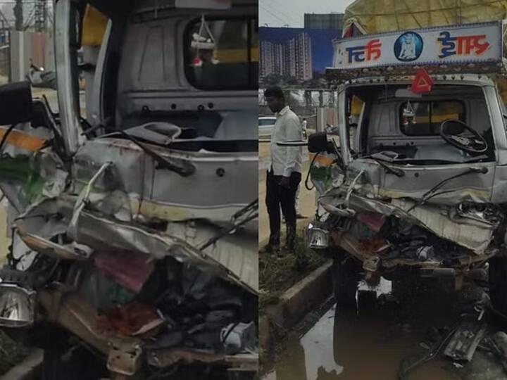 accident on Mumbai-Bangalore highway one died Pune Accident : मुंबई-बंगळुरु महामार्गावर भीषण अपघात; ट्रक आणि टेम्पोच्या धडकेत एकाचा जागीच मृत्यू, तिघे गंभीर जखमी