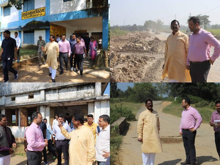 Chhattisgarh Food Minister Amarjit Bhagat visited his area before the assembly elections  ann Surguja News: चुनाव आते ही सक्रिय हुए नेता, खाद्य मंत्री ने किया क्षेत्र का तूफानी दौरा, खुद खरीदी बाजार से सब्जी