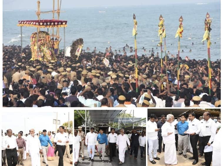 Lakhs of devotees are not allowed to stay inside and fast for quick darshan during Gandashashti festival - Minister Shekharbabu Thiruchendur : திருச்செந்தூர் முருகன் சாட்சியாக ஒரு பைசா கூட தனியார் நிறுவனத்திடம் கேட்கவில்லை - அமைச்சர் சேகர்பாபு விளக்கம்