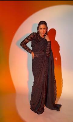 ब्लैक साड़ी पहन दिवाली पार्टी की लाइमलाइट बनीं Malaika Arora, फोटोज देख आप भी हो जाएंगे फिदा!