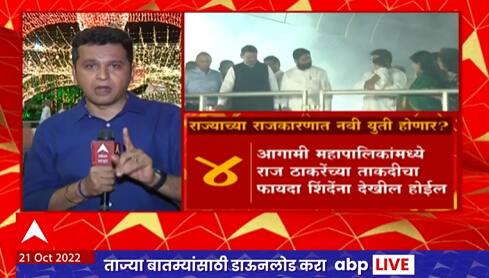 Maharashtra Politics : महाराष्ट्राच्या राजकारणात नव्या युतीचे संकेत, फडणवीस, शिंदे आणि राज ठाकरे एकाच मंचावर