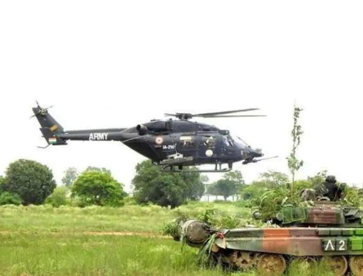 in arunachal pradesh near lac indian armys alh wsi rudra attack helicopter has  crashed  Arunachal Helicopter Crash: સેનાનું હેલિકોપ્ટ રુદ્ર ક્રેશ, 2 મૃતદેહ મળ્યા