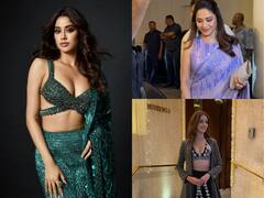 मनीष मल्होत्रा की पार्टी, उन्हीं के डिजाइनर आउटफिट्स, जाह्नवी से अनन्या तक की Diwali Party Look Book