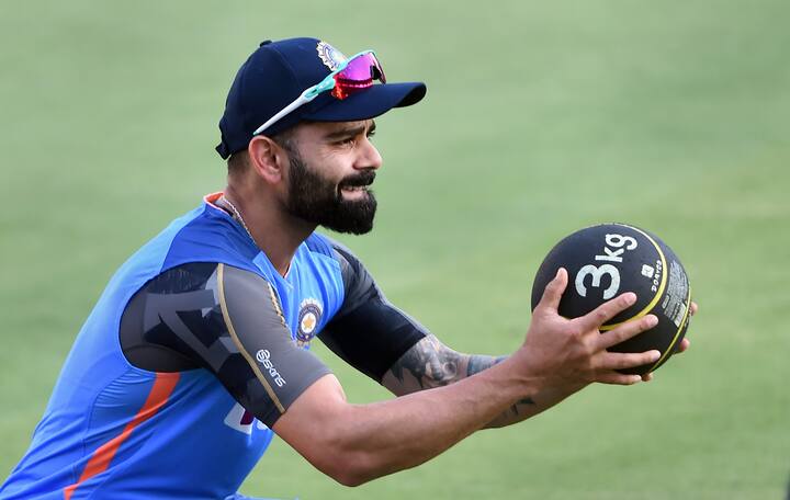 Both Virat and Sachin (23 fifty-plus scores) are currently tied when it comes to scoring most 50-plus scores in ICC Men's white-ball tournaments. Pic: PTI