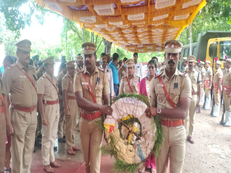 Mayiladuthurai: Police Memorial Day observed in Mayiladuthurai TNN 36 குண்டுகள் முழங்க காவலர் நினைவு தினம் மயிலாடுதுறையில் அனுசரிப்பு