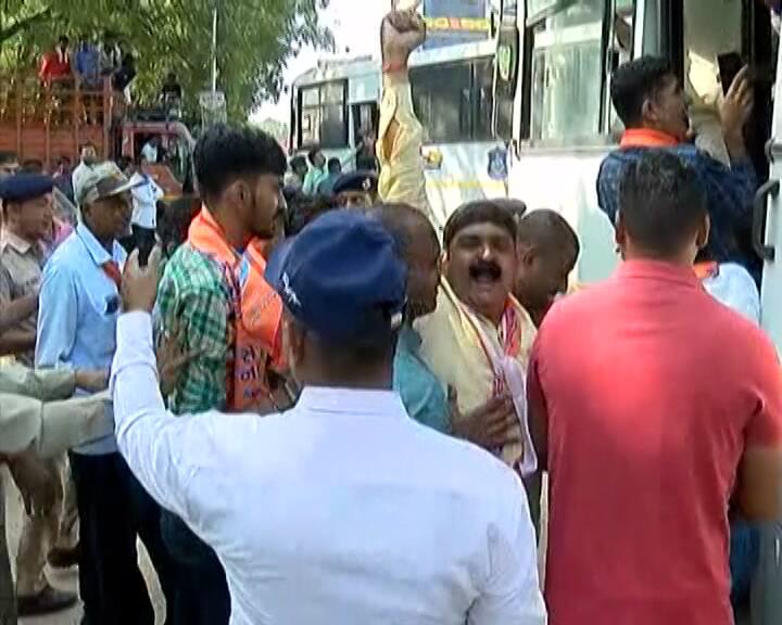 Vipul Chaudhary Support 100 workers detain by police in Gandhinagar due to protest without permission Vipul Chaudhary Support : ગાંધીનગરમાં અર્બુદા સેનાનો જેલભરો કાર્યક્રમ, કાર્યકરોની અટકાયત