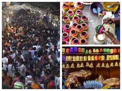 People Make A Beeline For Markets Ahead Of Diwali Celebrations In India. IN PICS