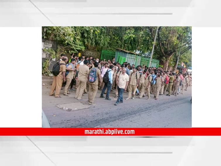 Bus Strike Contract workers at Mumbai Santacruz Best Depot on strike aggressive for bonus-pay hike and other demands Bus Strike:  मुंबईतील सांताक्रूझ बेस्ट डेपोतील कंत्राटी कर्मचारी संपावर, बोनस-पगारवाढीसह इतर मागण्यांसाठी आक्रमक