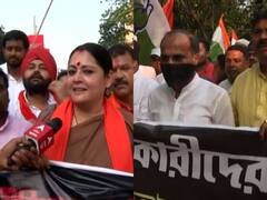 পুলিশের সঙ্গে ধস্তাধস্তি বিজেপি-র, অধীরের নেতৃত্বে পথে অধীর, চাকরিপ্রার্থীদের তুলে দেওয়ায় পথে বিরোধীরা