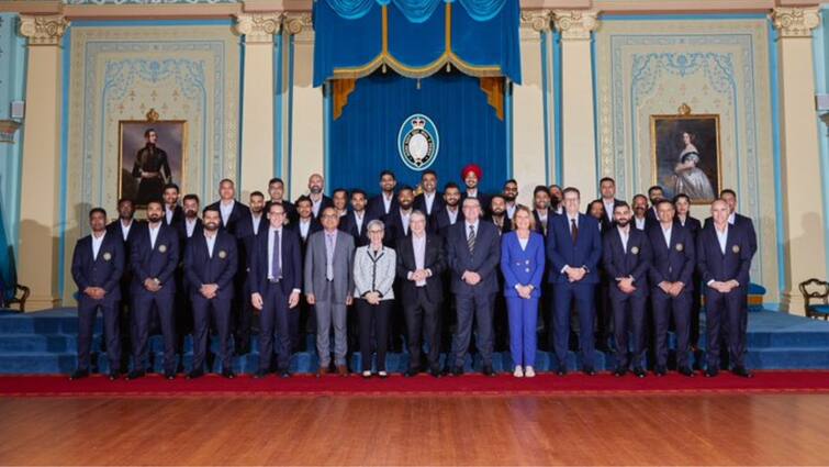 Indian Cricket Team meet Victoria's Governor ahead of T20 World Cup T20 World Cup: বিশ্বকাপে মাঠে নামার আগে বিশেষ অতিথিদের সঙ্গে সাক্ষাৎ রোহিতদের