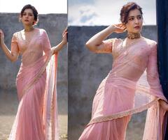 Raashii Khanna : डीप नेक ब्लाऊज, नेटची साडी... टेड्रिशनल अंदाजात राशी खन्ना दिसतेय भारी