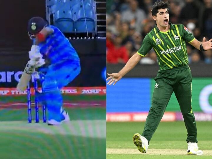 Once Again Pakistan' Fast Bowler Naseem Shah Bolwed KL Rahul In Same Way Like By Inside Edge In T20 World Cup 2022 Video: एक बार फिर नसीम शाह के शिकार हुए केएल राहुल, देखिए कैसे हुए बोल्ड