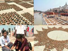 Deepotsav 2022: Preparations At Banks Of Sarayu River As Lakhs Of Diyas To Be Illuminated Today — IN PICS