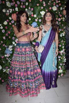 Ekta Kapoor की दिवाली पार्टी में दिखा शेट्टी सिस्टर्स का खूबसूरत अंदाज, लहंगा फ्लॉन्ट करते हुए Shilpa ने यूं दिए पोज