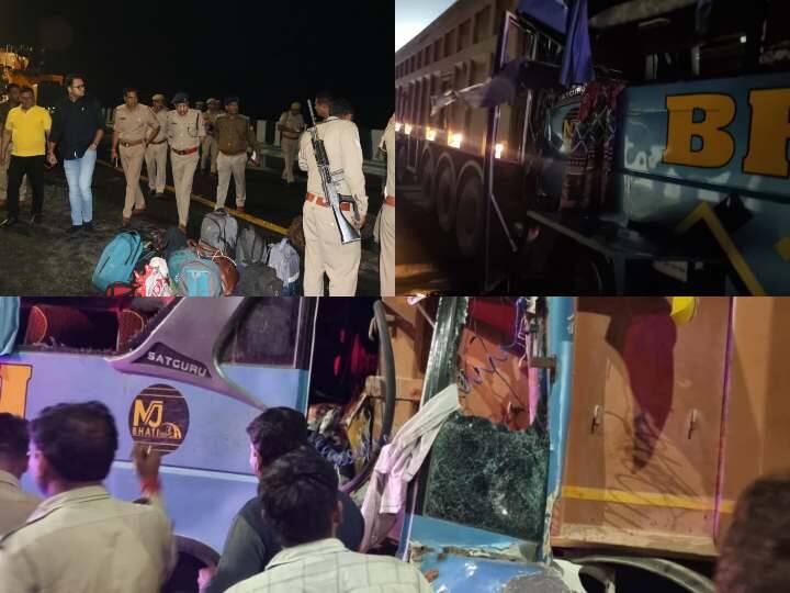 Accident of bus going to Ajmer Sharif on Agra-Lucknow Expressway UP News: अजमेर शरीफ जा रही बस का आगरा-लखनऊ एक्सप्रेस वे पर एक्सीडेंट, 4 की मौत