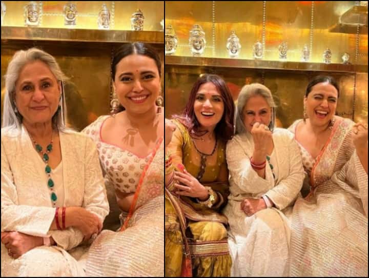 Jaya Bachchan Photos: जया बच्चन (Jaya Bachchan) की कुछ तस्वीरें सामने आई हैं, जिनमें वो काफी खिलखिलाते हुए नजर आ रही हैं.