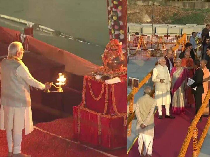 PM Modi Ayodhya Visit: અયોધ્યામાં દિવાળીના તહેવારની પૂર્વ સંધ્યાએ દીપોત્સવની ઉજવણી કરવામાં આવી હતી.