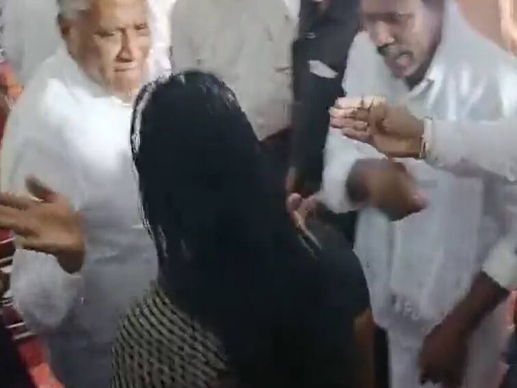 On Camera: Karnataka Minister Slaps Woman, Congress Demands Minister's Expulsion On Camera: Karnataka Minister Slaps Woman, Congress Demands Minister's Expulsion