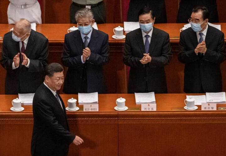 Xi Jinping in third term in China No women in Politburo in 25 years Know CCP Congress key surprises China News: 25 साल में पहली बार पोलित ब्यूरो में कोई महिला नहीं, कौन आया-कौन गया? जानें चाइना कांग्रेस की 6 खास बातें