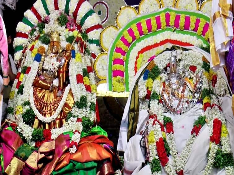 Nellaiappar Gandhimathiamman Thirukalyanam was held in Nellai very critically திருநெல்வேலி: வெகு விமரிசையாக நடந்த நெல்லையப்பர் - காந்திமதி அம்மன் திருக்கல்யாணம்.. சிறப்பு விவரங்கள்..