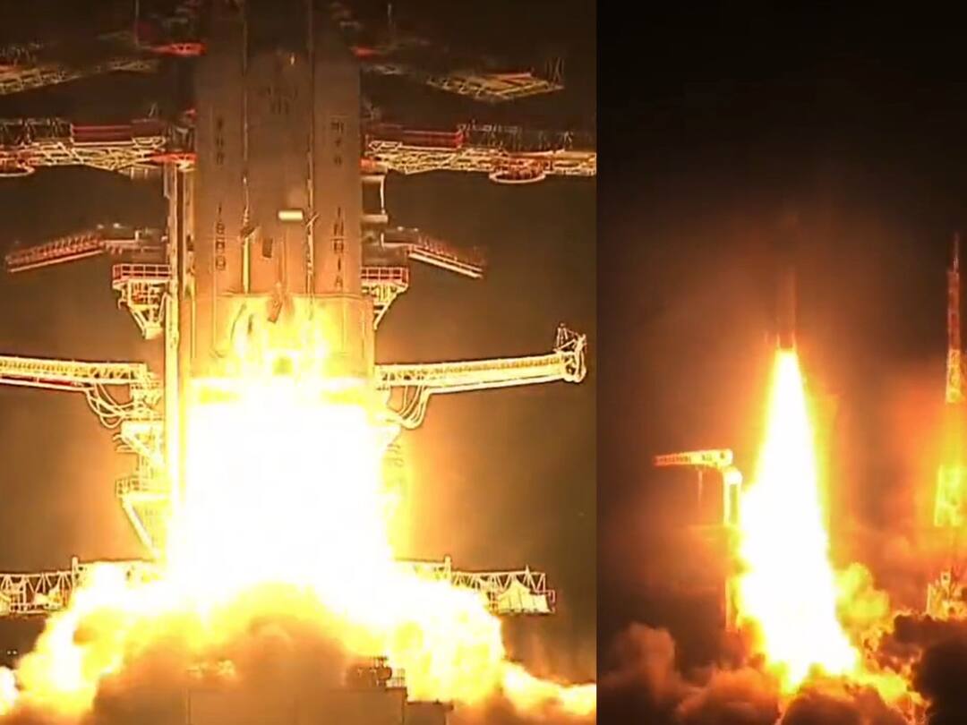 Watch : 36 தகவல்தொடர்பு செயற்கைக்கோள்களுடன், வெற்றிகரமாக விண்ணில் பாய்ந்தது இந்தியாவின் அதிகன ராக்கெட் LVM-3