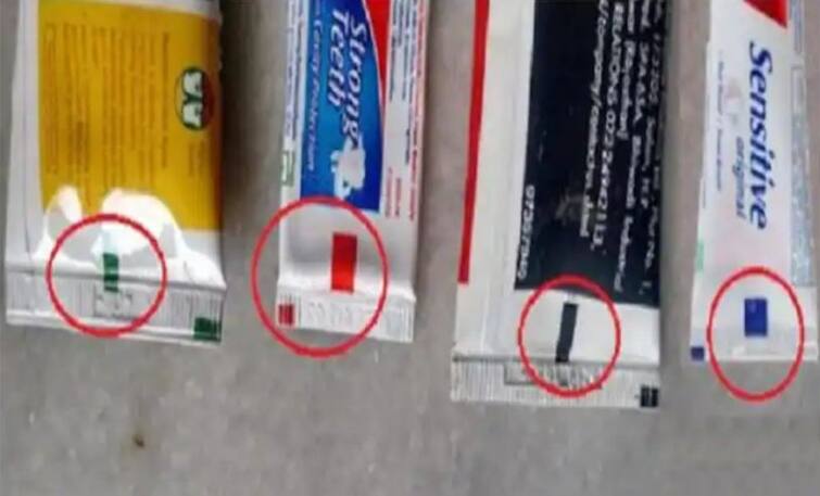 toothpaste four colored marks made on toothpaste know which one is better for your teeth Toothpaste: ਟੂਥਪੇਸਟ 'ਤੇ ਬਣੇ ਇਹ ਚਾਰ ਰੰਗ ਦੇ ਨਿਸ਼ਾਨ ਦੱਸਦੇ ਹਨ ਇਸਦੀ ਖਾਸੀਅਤ, ਜਾਣੋ ਤੁਹਾਡੇ ਦੰਦਾਂ ਲਈ ਕਿਹੜਾ ਵਧੀਆ ਹੈ