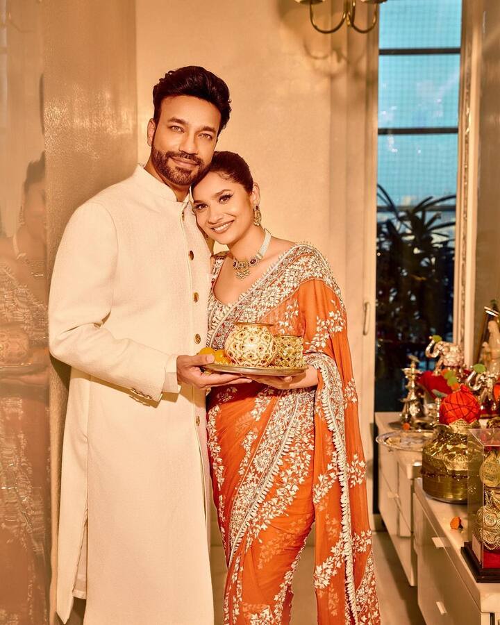 Ankita Lokhande and Vicky Jain, who got married in December last year, will be celebrating their first Diwali together as a married couple. (Image Source: Instagram)