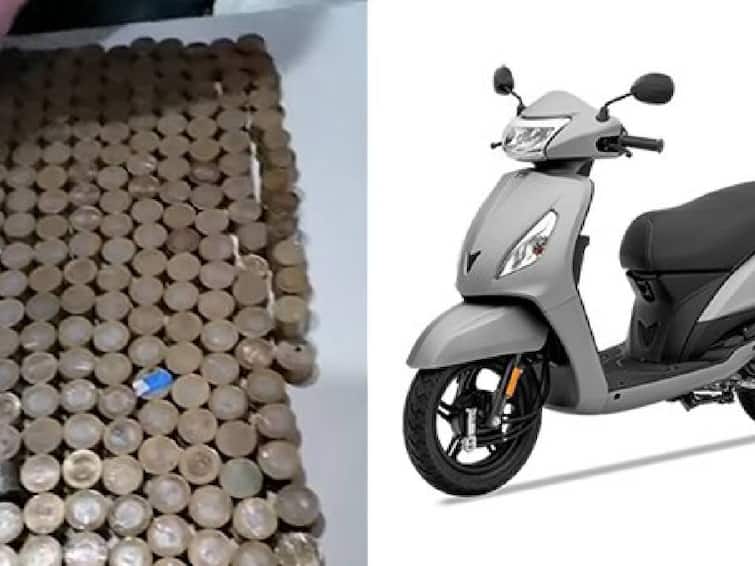 Man pays Rs 50,000 in Rs 10 coins for a scooter in Rudrapur TVS jupiter டிவிஎஸ் ஜூபிடருக்கான ரூ.50,000 தொகையை, 10 ரூபாய் நாணயங்களாக செலுத்தியவர்.. வைரல் ட்ரெண்டில்..