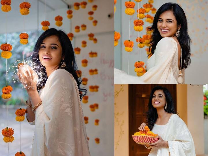 Ramya Pandian Diwali clicks: நடிகை ரம்யா பாண்டியனின் தீபாவளி கிளிக்ஸ்!