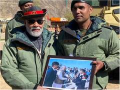 Photos: …जब 21 साल पहले सीएम मोदी ने थमाई थी हाथ में शील्ड, मेजर बनकर करगिल में पीएम मोदी से मिला वो बच्चा, देखिए तस्वीरें