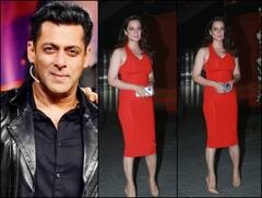 Salman Khan की बहन के घर कुछ इस अंदाज में पहुंचीं Kangana Ranaut, आयुष की बर्थडे पार्टी में रेड ड्रेस में लगीं कयामत