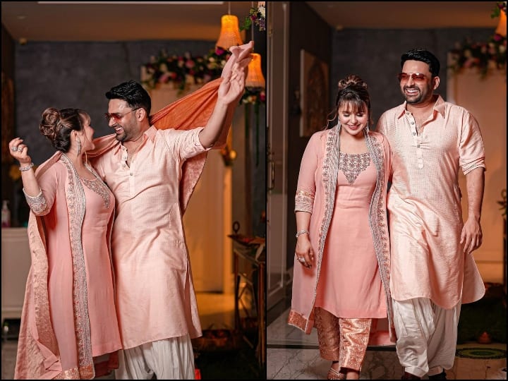 Kapil Sharma Diwali Photos : एक बॉलीवुड दिवाली बैश में कपिल शर्मा ने पत्नी गिन्नी को प्यार से किस करते हुए पोज दिए थे जिसका वीडियो सोशल मीडिया पर जमकर वायरल हुआ था.