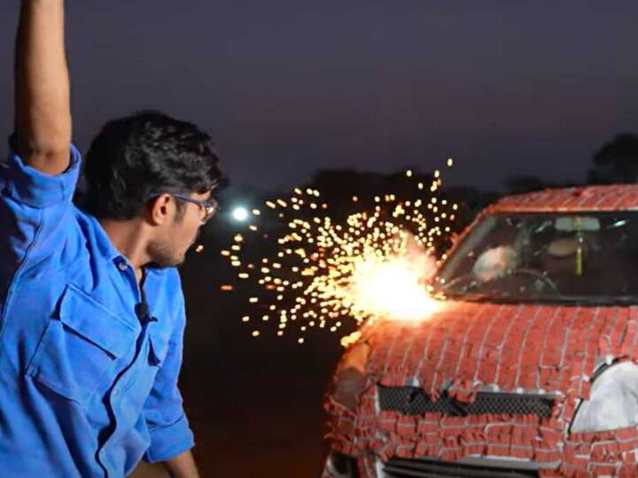 It is known who made the viral video of burning a car with tapas. Viral News :  టపాసులతో కారును కాల్చేసింది ఎవరో తెలుసా ?  కాల్చిన దాన్ని చూపించి ఎంత సంపాదించాడో తెలుసా ?