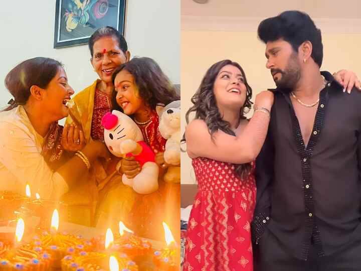 Bhojpuri Actress Nidhi Jha celebrates her first diwali with yash after marriage Bhojpuri News: शादी के बाद Luliya ने मनाई यश संग पहली दिवाली, एक्स-वाइफ Anjana ने भी बेटी के साथ शेयर की तस्वीर