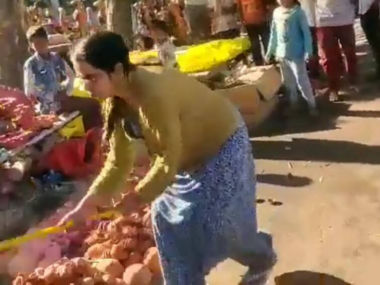 Woman Seen Destroying Diya Stalls In Viral Video Booked By UP Police Daughter Of Ex-IAS Officer Destroys Diya Stalls In Viral Video, UP Cops Take Action