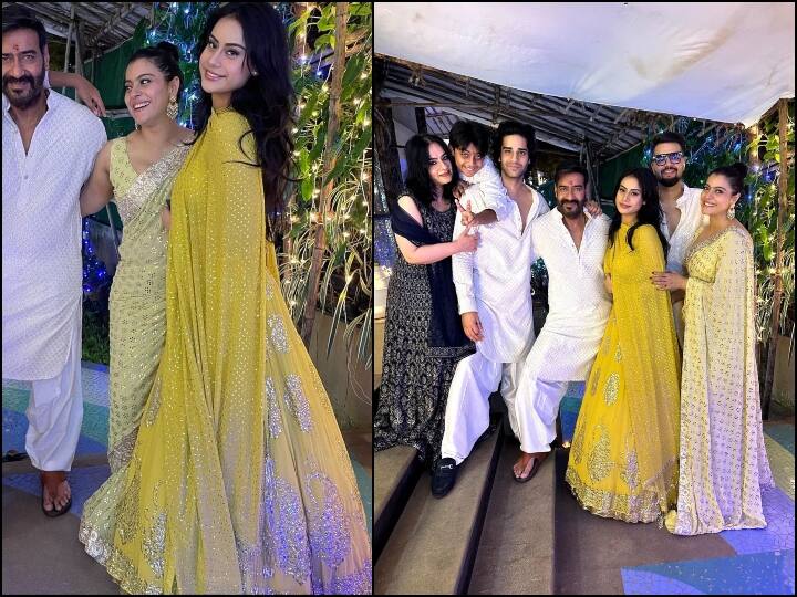 Kajol Diwali Photos: काजोल की इन दिवाली सेलिब्रेशन फोटोज शेयर में स्टार किडल न्यासा के लुक पर फैंस खूब चर्चा कर रहे हैं. कमेंट्स में न्यासा को खूब तारीफें मिल रही हैं.