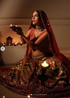 Neha Malik Diwali Look: ਸਿਰ 'ਤੇ ਦੁਪੱਟਾ.. ਮੱਥੇ 'ਤੇ ਟਿੱਕਾ, ਦੀਵਾਲੀ 'ਤੇ ਦੁਲਹਨ ਵਾਂਗ ਸਜੀ ਨੇਹਾ ਮਲਿਕ, ਖੂਬਸੂਰਤੀ ਦੇਖ ਹਾਰ ਬੈਠੋਂਗੇ ਦਿਲ