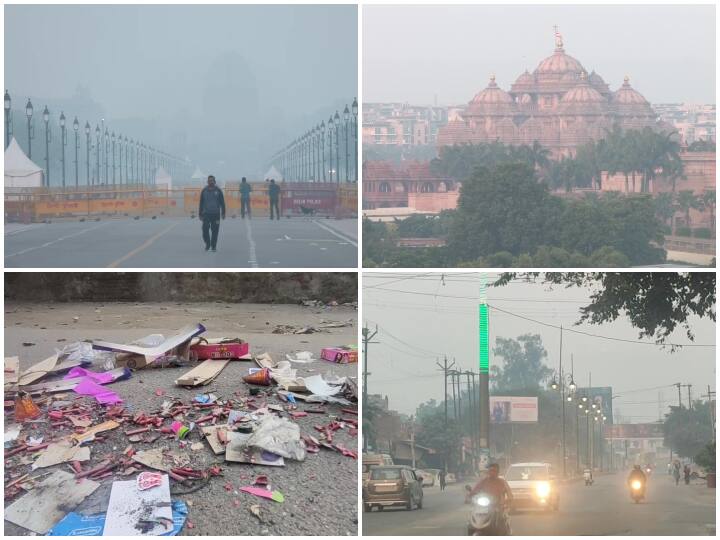 दिवाली के मौके पर सड़कों पर खूब पटाखे जलाए गए. पहले ही प्रदूषण का स्तर देश के कई राज्यों में गंभीर श्रेणी में है, वहीं दिवाली पर जलाए गए पटाखों के कारण प्रदूषण का स्तर और बढ़ गया है.